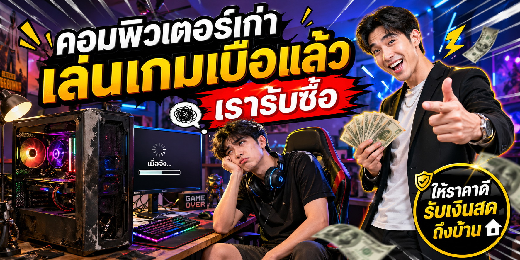 รับซื้อคอมประกอบ ติดต่อ LINE @buyit โทร 061-7767229